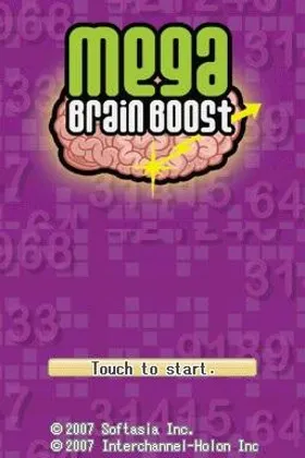 Mega Brain Boost (USA) screen shot title